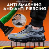 Chaussures de sécurité à bouton rotatif