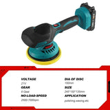 Polisseuse de voiture sans fil pour batterie Makita 18 V