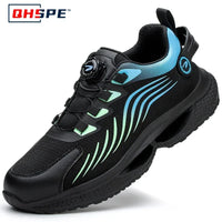 Chaussures de sécurité à bouton rotatif