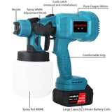 Pistolet pulvérisateur électrique sans fil, batterie 21 V