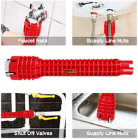 Clé  universelle alliage d'aluminium, outils de réparation de robinet