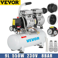 Compresseur d'air silencieux VEVOR 9L
