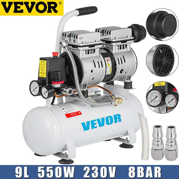 Compresseur d'air silencieux VEVOR 9L