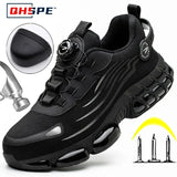 Chaussures de sécurité à bouton rotatif
