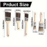 Lot de 5 pinceaux laqu