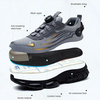 Chaussures de sécurité à bouton rotatif
