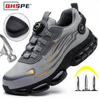Chaussures de sécurité à bouton rotatif