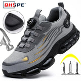Chaussures de sécurité à bouton rotatif
