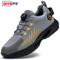Chaussures de sécurité à bouton rotatif